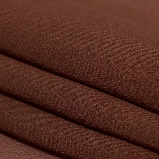 1 Yard Italian Fudgesickle Brown Stretch Silk Lightweight Sheer Fabric 57 inch Width {1}