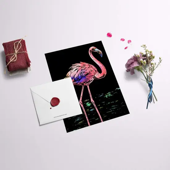 Rainbow Engraving Painting Landscape Scratchboard(A4) Crafts Set: 8 Sheets {5}