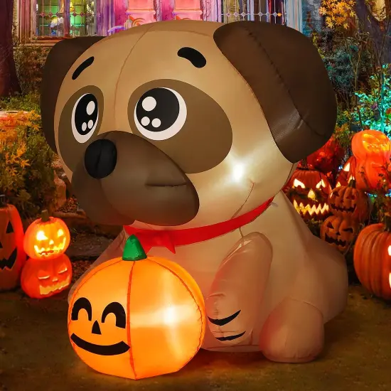 5 FT Halloween Inflatables Dog Outdoor Yard Decorations {2}