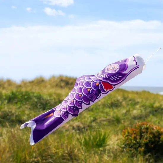 In the Breeze Koi Fish Windsock, 24-Inch, Purple {2}