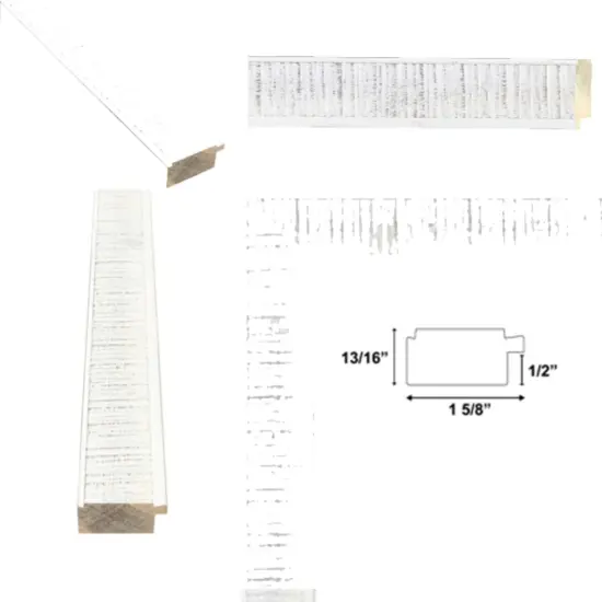 Rustic Wood White Wash Picture Frame 36x48 frame {2}