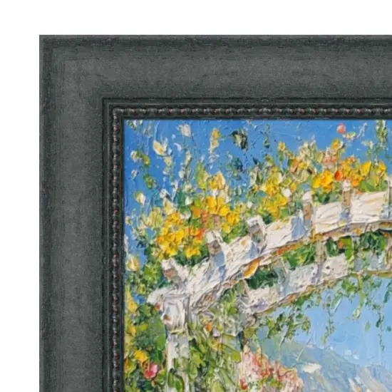 Gothic Wooden Black Scoop Bead Picture Frame 16x20 frame {2}