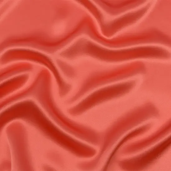 1 Yard Silk Charmeuse Coral Luxurious Fabric 44" Wide for Gowns, Dresses & Blouses {2}