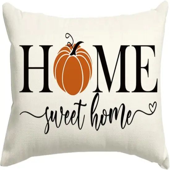 Fall Decorative Pillow Covers - Beige (20" x 12") {1}