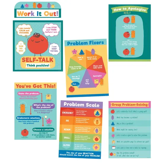 Social Problem-Solving Bulletin Board Set, 7 Pieces {4}