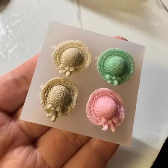 Fancy Hat Lucia Quad Silicone Mold {1}