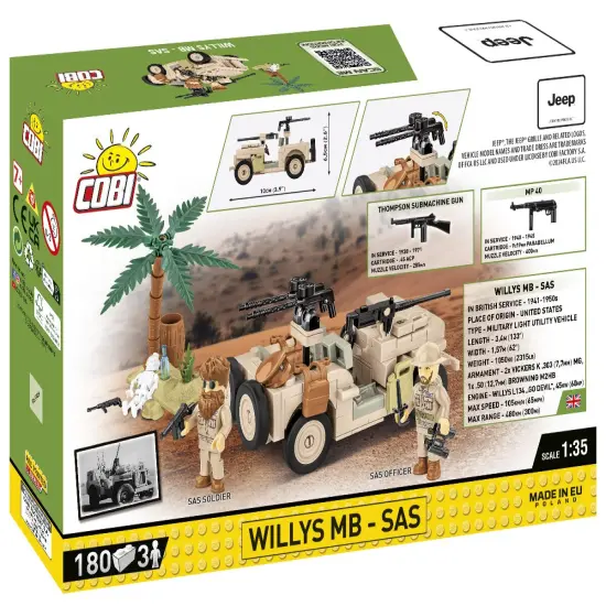 COBI Historical Collection JEEP Willys MB - SAS Vehicle {3}