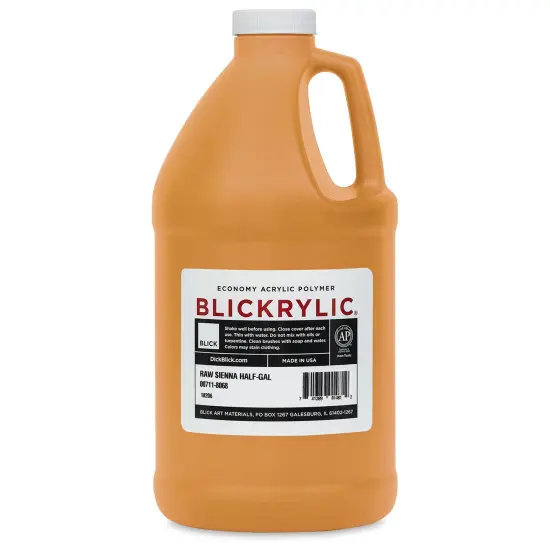 Blickrylic Student Acrylics - Raw Sienna, Half Gallon {2}