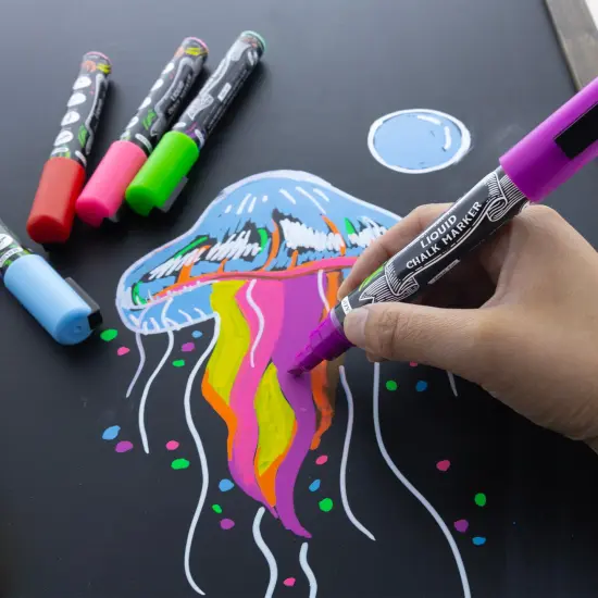 BAZIC Liquid Chalk Markers (8/Pack) {5}