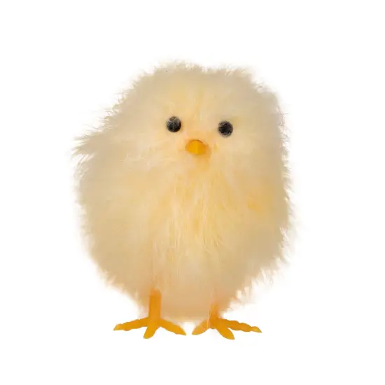 Northlight Fuzzy Easter Baby Chick Decorations - 3.25" - Set of 3 Yellow {6}
