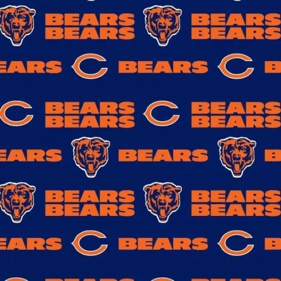 Licensed NFL Chicago Bears Cotton 6312D Fabric by the Yard {1}