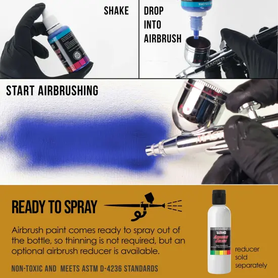 Ochre, Opaque Acrylic Airbrush Paint, 1 oz. {3}