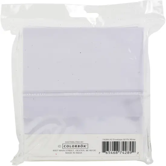 Colorbok A2 Envelopes (4.375"X5.75") 50/Pkg-White {3}