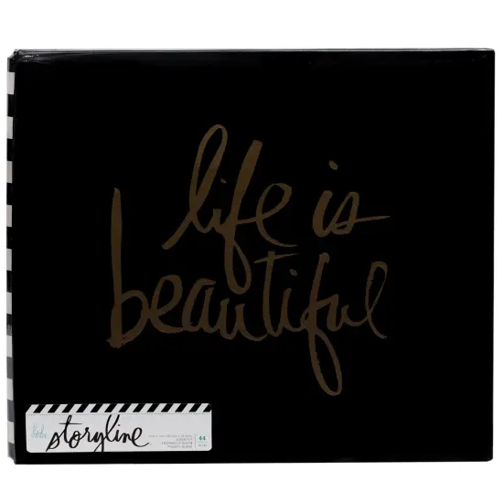 Heidi Swapp Storyline2 Post Bound Album 12"X12"-Gold Life {1}