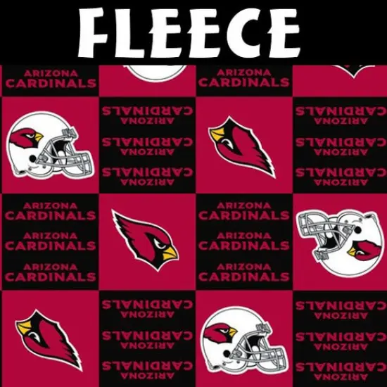NFL Arizona Cardinals Fleece 6328-D Licensed Fabric by the Yard {1}