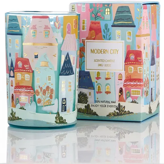 New York City Scent Soy Wax Aesthetic Candle - 10.2 oz | Natural Fragrance for Home& Book Candles | for Housewarming, Hostess Gifts&Home Deor,Thank You Gifts {1}