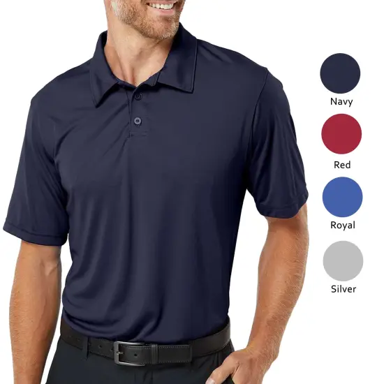 C2 Sport Utility Short Sleeve Polo T-Shirt for Adults Silver {4}