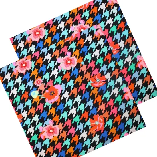 Floating Poppies Printed Spandex {5}