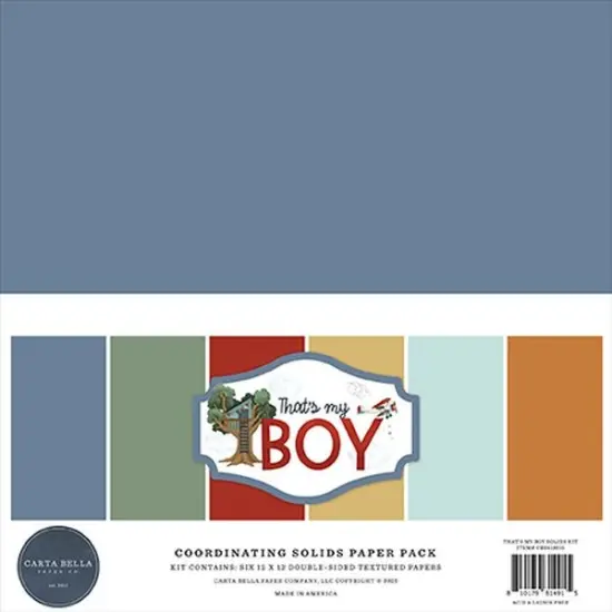 Carta Bella That's My Boy Solids Kit {1}