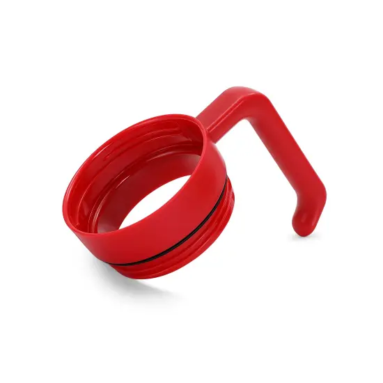MakerFlo Tumbler Handle for 30oz & 40oz Tumblers &ndash; Twist-On, Twist-Off Craft Accessory, Ergonomic Grip, Leak-Proof Lid, Ideal for Craft and Personalization - Epoxy Red {1}