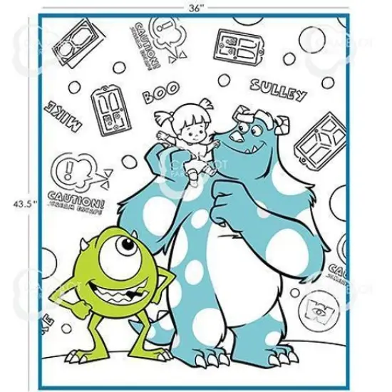 Disney&middot;Pixar Coloring Collection - Monsters Color Me Panel - Multi {1}