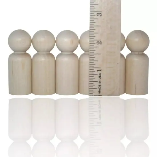 Kitcheniva Wooden Girl Little Boy Curvy Mom Baby People Peg Doll Kids Toy Crafts {3}