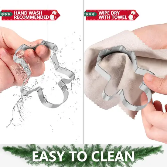 6-Piece Gingerbread Man Cutter Set - Family Boy & Girl Shapes {6}