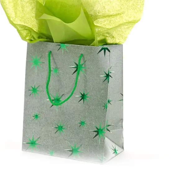 Stylish Metallic Star Tote 7.88" x 4.5" x 9.75" {5}