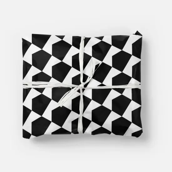 Black & White Geo Shape Gift Wrap VII {1}