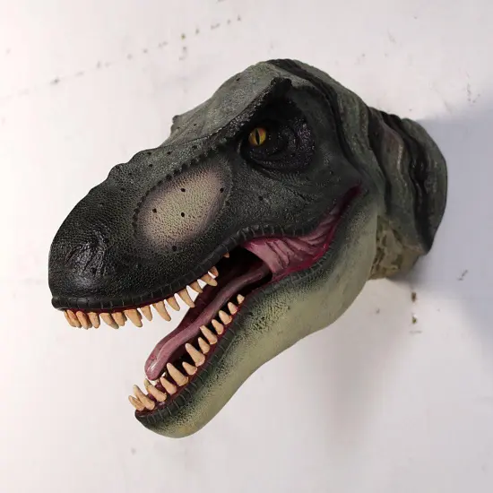 T-Rex Dinosaur Head Small Wall Decor Statue {6}