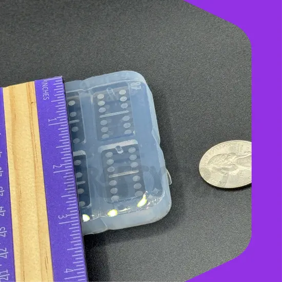 Domino Doble 5-6 Dangle Earring Silicone Mold (D14) {4}