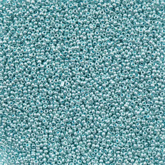 John Bead 11/0 Metallic Finish Czech Glass Seed Beads, 250g Light Teal {1}
