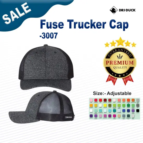 DRI DUCK&reg; Fuse Trucker Cap Black/ Black {3}