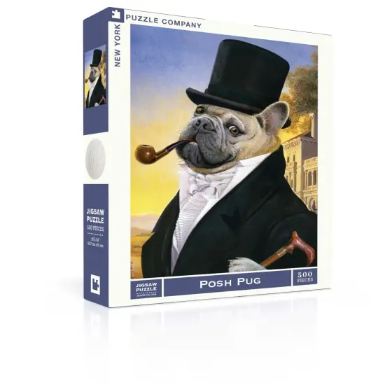 New York Puzzle Company Posh Pup 500 Piece Piece Jigsaw Puzzle {2}