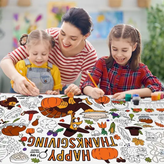 Thanksgiving Crafts for Kids - Giant Coloring {2}