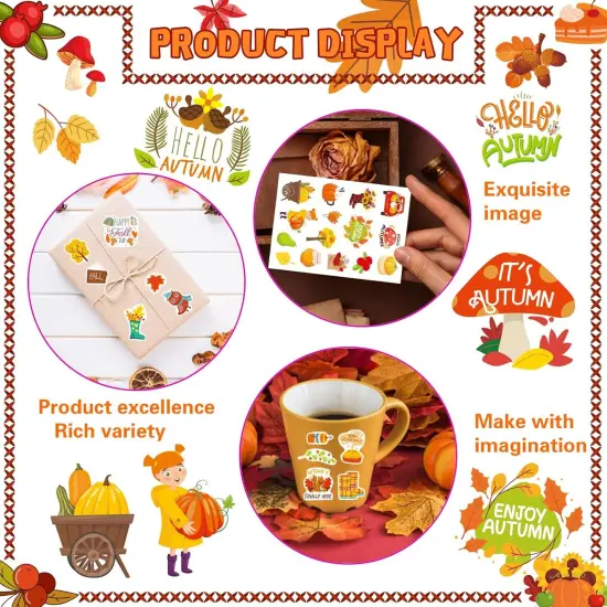 32 Sheets Fall Stickers {4}