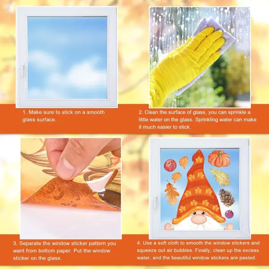 Gnomes Maple Leaf Window Decals Stickers {5}