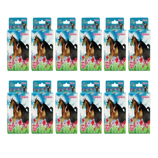 Horse Stickers 100 Stickers/Dispenser, Pack of 12 Dispensers for Horse Birthday Party {6}