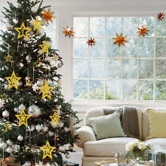 Little Star Party Decorations Glittery Gold Party {5}