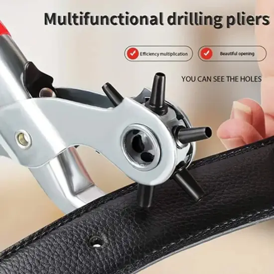 Leathercraft Hand Tool Kit Professional Hole Punch Plier Set {3}