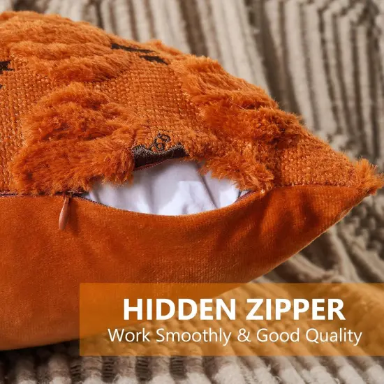 Set of 2 Fall Throw Pillow Covers 18x18 {2}