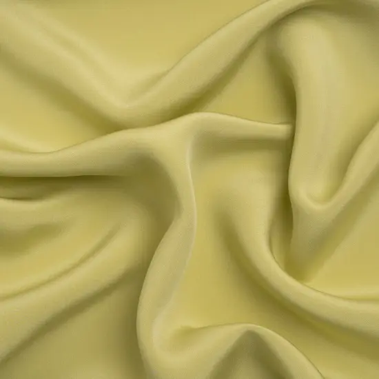 1 Yard Soft Nile Green Silk Crepe 44" Wide Heavyweight 4 Ply Fabric for Couture Projects {1}