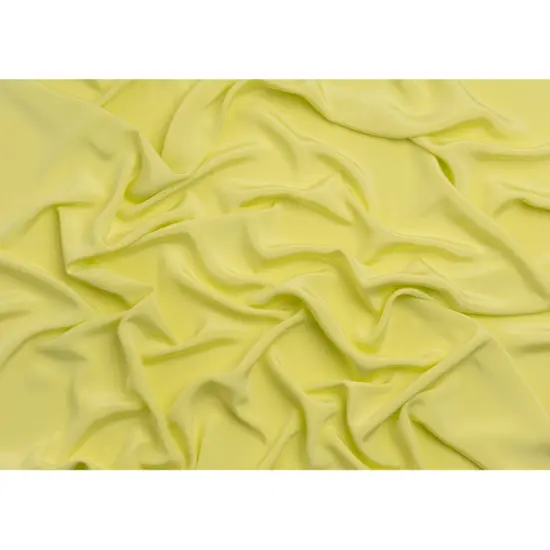 1 Yard Silk Crepe Fabric 44" Wide Bright Sunny Lime for Wedding Gowns & Blouses {3}