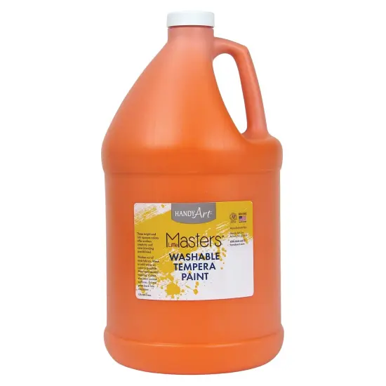 Little Masters&reg; Washable Tempera Paint, Orange, Gallon {1}