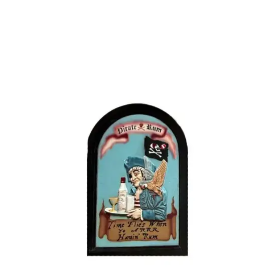 Pirate Wall Decor Rum Sign Statue {1}