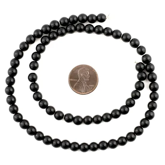The Bead Chest Round Jet Beads (8mm) {2}