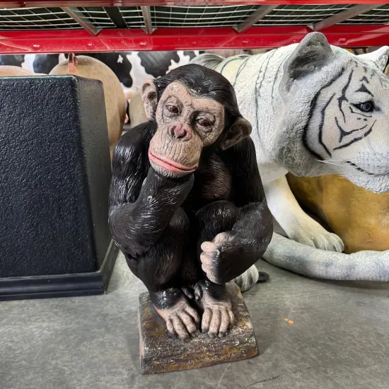 Monkey Chimp Light Table Top Statue {4}