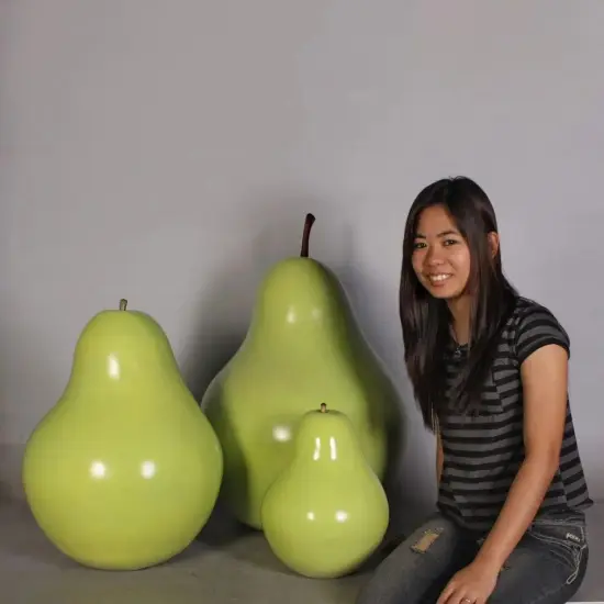 Small Green Pear Over Sized Statue {6}