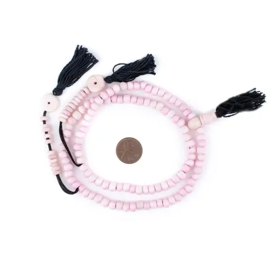 The Bead Chest Pastel Pink Bone Mala Beads (6mm) {2}