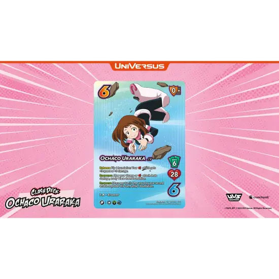Universus: My Hero Academia Collectible Card Game Set 6: Jet Burn Clash Deck - Ochaco Uraraka - Ready To Play Character Deck, 51 Cards & Paper Playmat {3}